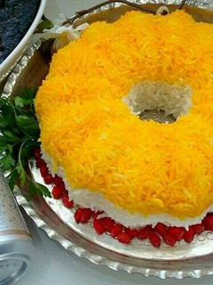 عکسی از دستور برنج زعفرانی