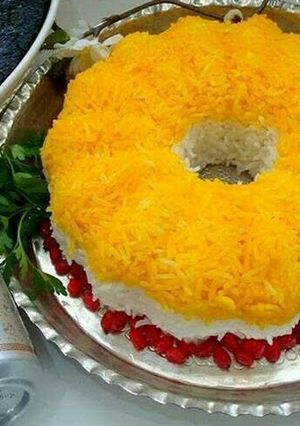 عکسی از دستور برنج زعفرانی