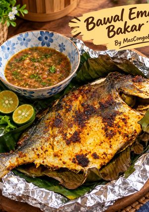Gambar Bawal Emas Bakar