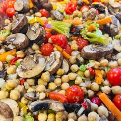 A picture of Chick Pea Dinner.