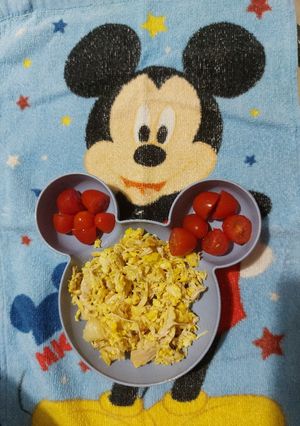 Φωτογραφία της συνταγής Scrambled eggs με κοτόπουλο!