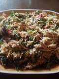 Trancam Latoh(rumput laut) dg ikan panggang pe dan mangga muda