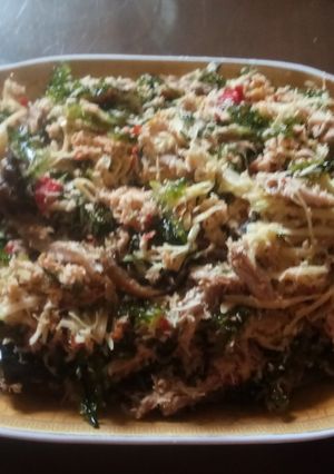 Foto resep Trancam Latoh(rumput laut) dg ikan panggang pe dan mangga muda