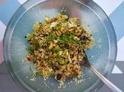 Una foto de quinoa vegano