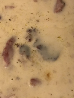 A picture of California Farm Turnip Dinner Soup “Freneuse” with Ham.