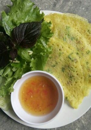 Hình của món Bánh xèo mềm miền trung.