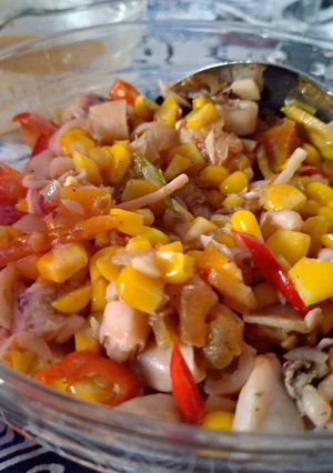 Foto resep Cumi Asin Pelangi