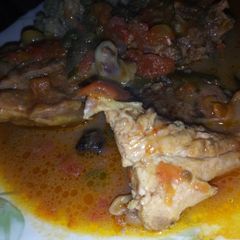 A picture of Kienyeji wet fry.