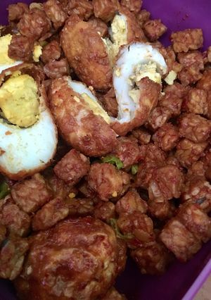 Foto resep Tempe telur balado
