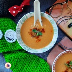 A picture of SHURBAT AL - ADAS - Protein rich Lentil Soup from Middle East.