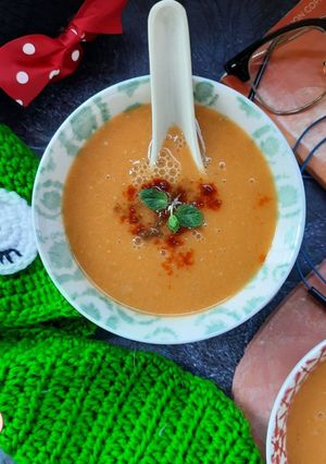A picture of SHURBAT AL - ADAS - Protein rich Lentil Soup from Middle East.