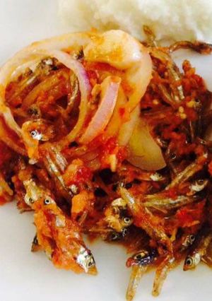 A picture of Fried Omena.