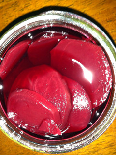 A picture of Julie's Pickled Beets.