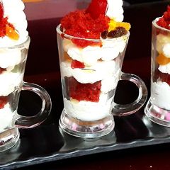 A picture of Red Velvet Creamy Fruit Delight.