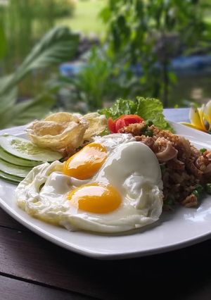 Foto resep Nasi goreng seafood simple