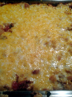 A picture of oven goulash.