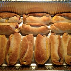 A picture of Cheesy Hotdog Pockets.