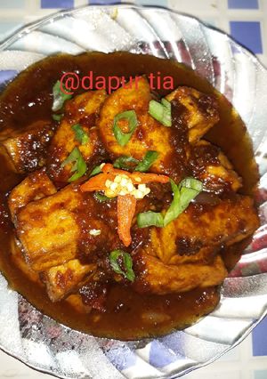 Foto resep Tahu cina bumbu sate