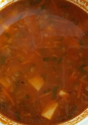 Фото Солянка с рисом и пупками 👍👌.