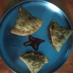 Potato samosa A picture of Potato samosa.