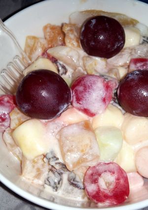 A picture of Marshmallow Salad.