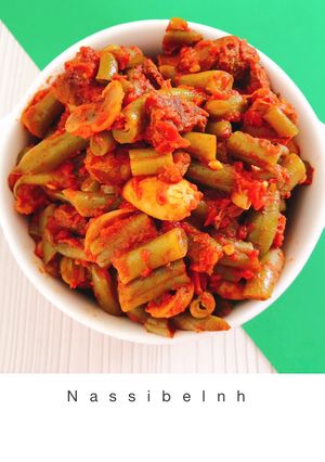 عکسی از دستور خوراک لوبیا سبز (لوبیا استانبولی)