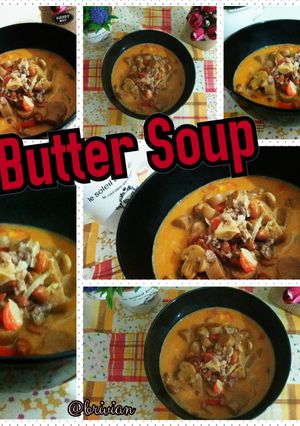 Foto resep Butter soup #ketofriendly #ketofy #debm #red bean #mushroom
