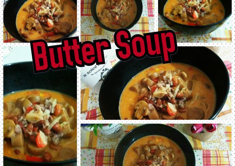 Resep Butter soup #ketofriendly #ketofy #debm #red bean #mushroom, Sempurna