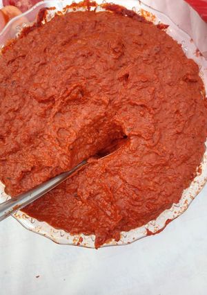 A picture of Red chill chutney.