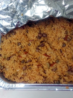 A picture of Spanish rice.