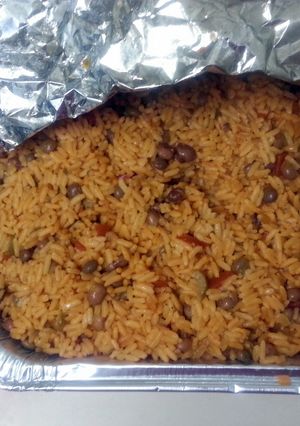 A picture of Spanish rice.