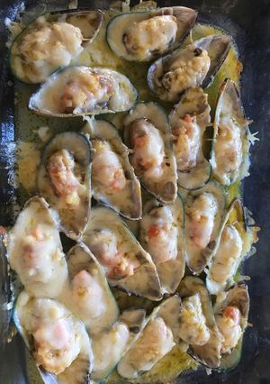 Una foto de Mejillones (Choros) parmesano