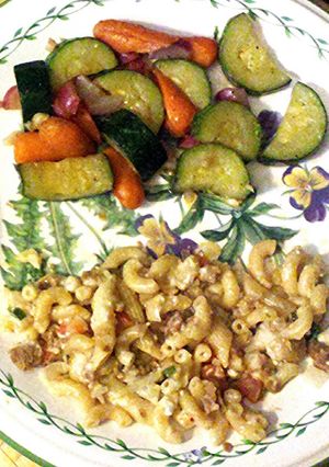 A picture of Lightly Loaded Baked Mac & Cheese.