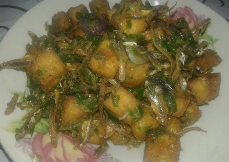 Tahu teri sambel ijo