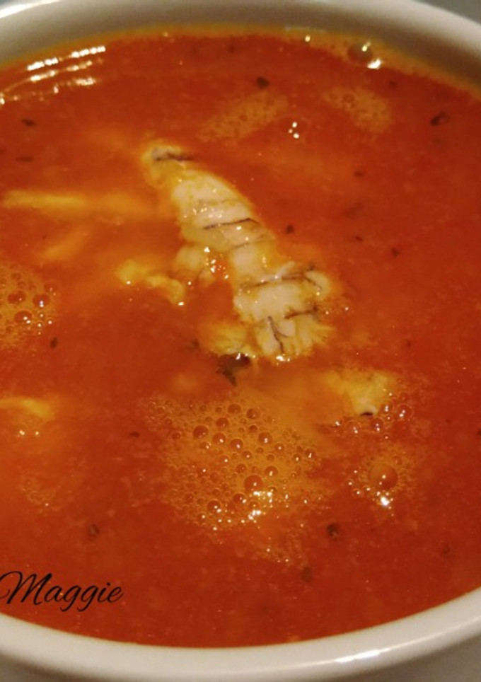 Una foto de Sopa con galeras
