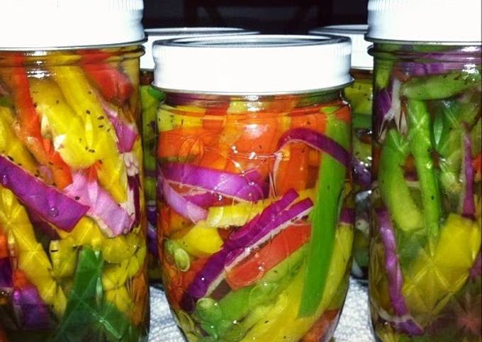Step-by-Step Guide to Make Speedy Irvixen's Pickled Bell Peppers
