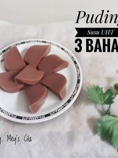Foto resep Puding Susu UHT Coklat 3 Bahan