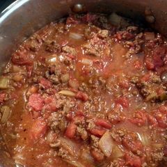 A picture of Taisen's spaghetti sauce.