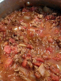 A picture of Taisen's spaghetti sauce.