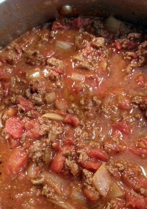 A picture of Taisen's spaghetti sauce.
