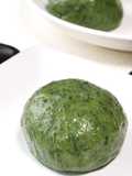 Yomogi Mochi (Kusa Mochi) Made with Freshly Picked Yomogi