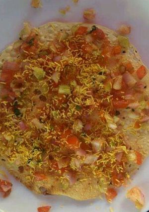 A picture of Masala Papad.