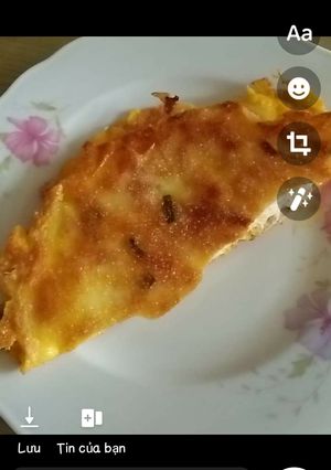 Hình của món Bánh tráng nướng bằng chảo.