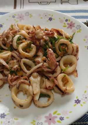 金沙花枝 的食譜成品照片