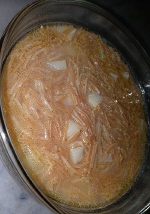 صورة لوصفة شوربة الشعيرية