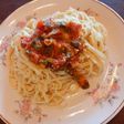 Spaghetti con Salsa de Cebolla de Verdeo y Leche de Coco