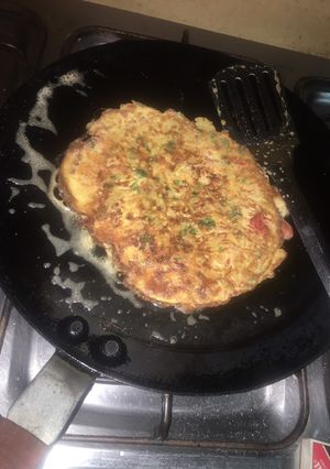A picture of Vegetable omelette.