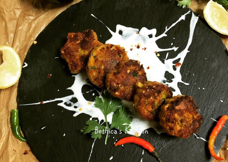 Dal and Paneer Tikki Cutlet Patty