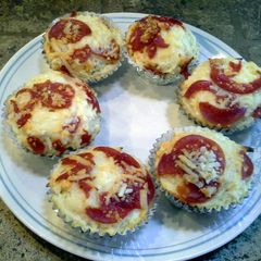 A picture of Pizza Cupcakes - Tasty Little Treats!.