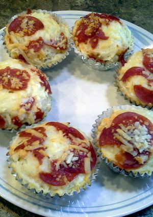 A picture of Pizza Cupcakes - Tasty Little Treats!.